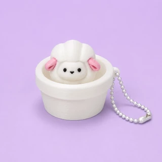 Clilk Click – Tiny Pot Friends พวงกุญแจสัตว์จิ๋วในกระถาง ของเล่นกดคลิก Clicker งาน 3D Print 🐶🐥🐷🐙🐑