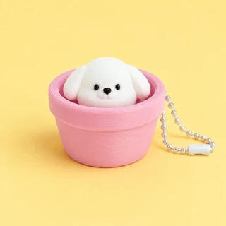 Clilk Click – Tiny Pot Friends พวงกุญแจสัตว์จิ๋วในกระถาง ของเล่นกดคลิก Clicker งาน 3D Print 🐶🐥🐷🐙🐑