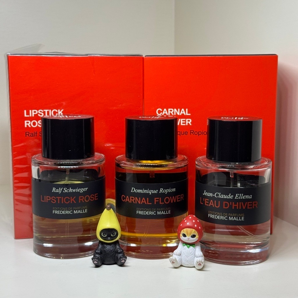 Frederic Malle (Lipstick Rose) (L’Eau D’Hiver) (Carnal Flower)
