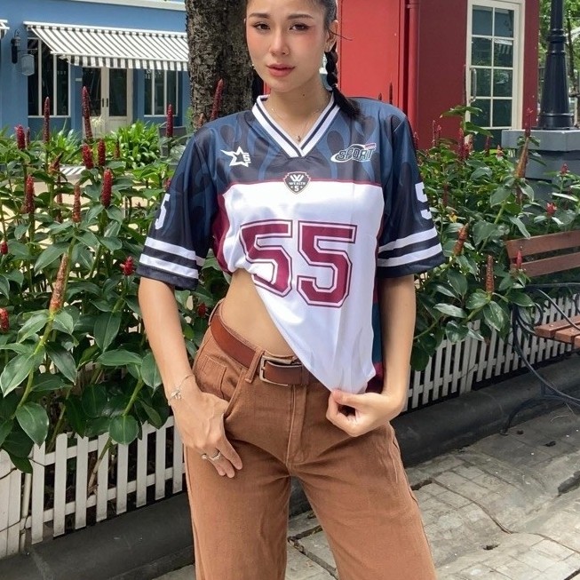 เสื้อกีฬา Wealth Crazzyy sport W08 แนวเจอร์ซี่