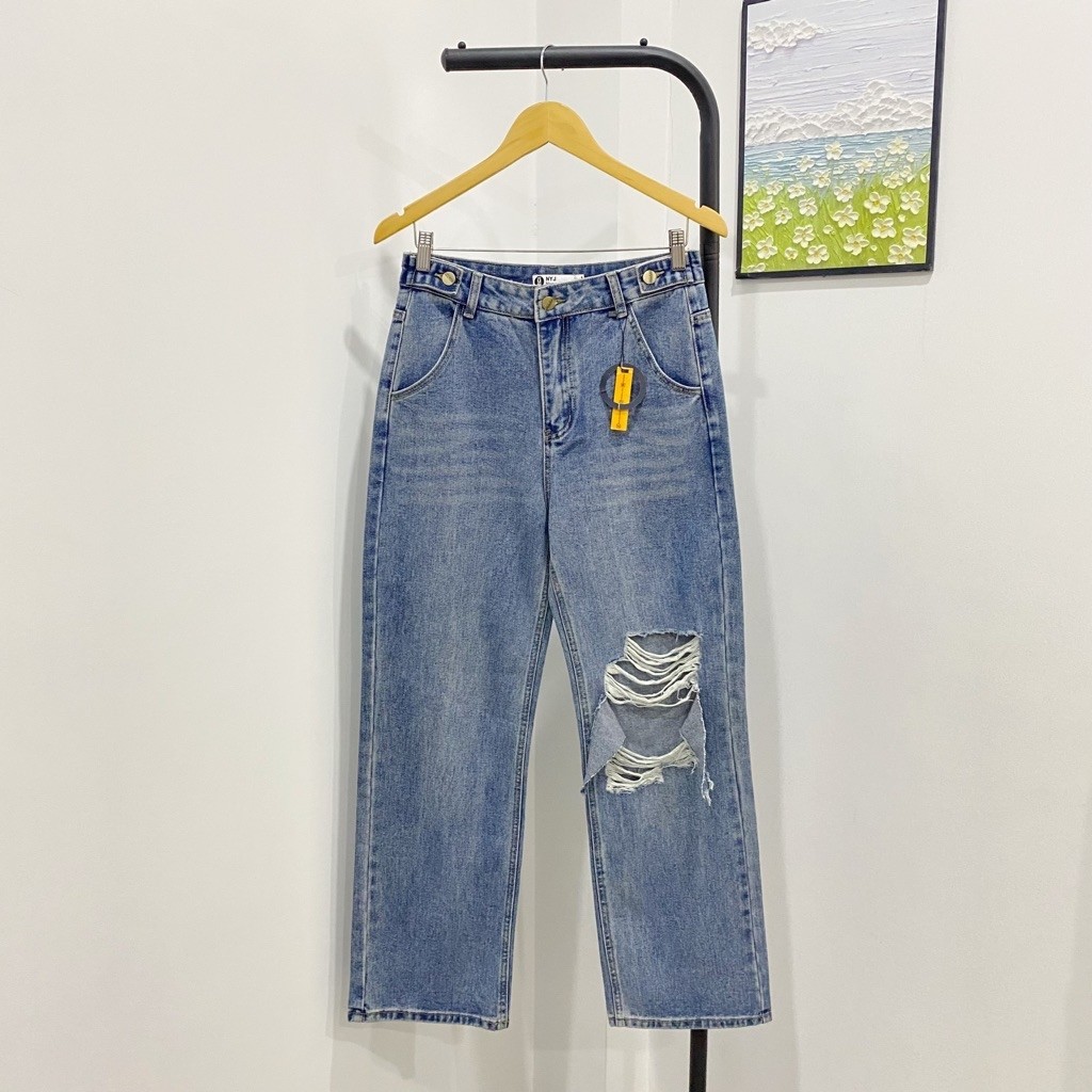 Niyom jeans กางเกงยีนส์ขายาวผู้หญิง size XL