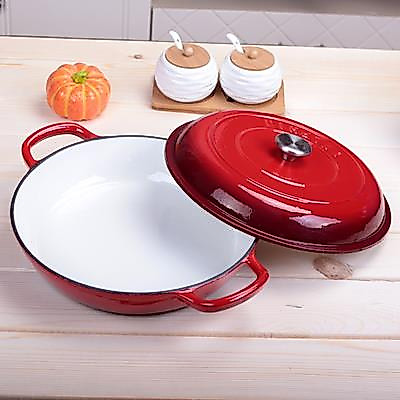 Cast iron enamel pot 30cm casserole soup pot stew pot export to France thickened enamel pot casserol