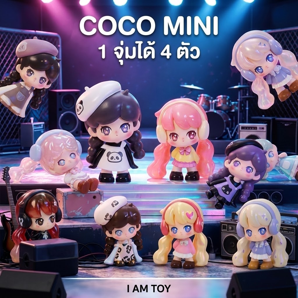 [ได้ 4 ตัว](ย319) โมเดล : CoCo Campus Idol Mini Figures Series