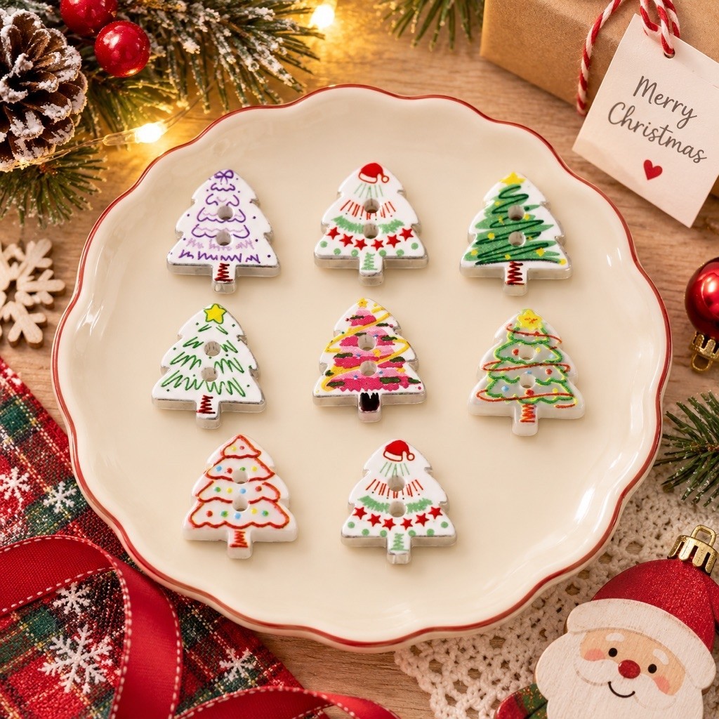 กระดุมอะคริลิค ขนาด 1.2 cm. น่ารัก รับ Christmas ขายเป็นเม็ด เม็ดละ 3 บาท ขั้นต่ำ 5 เม็ด พร้อมส่งค่ะ
