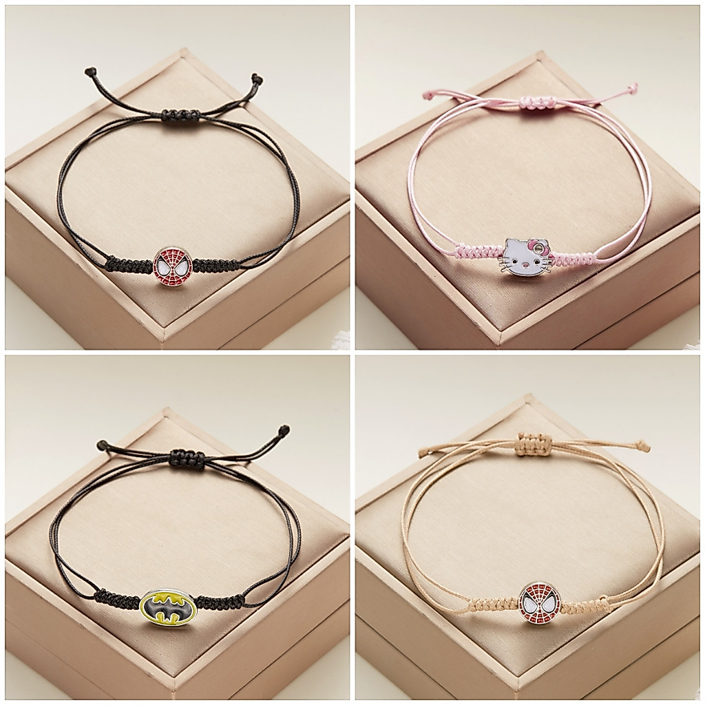 แฟชั ่ น Spider Man สร ้ อยข ้ อมือ American Superhero Courage อุปกรณ ์ เสริมสําหรับชายและหญิง