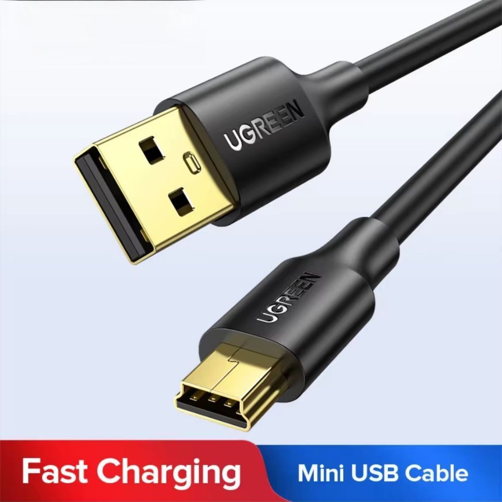 แท้ UGREEN สายเคเบิล USB 2.0 ขนาดเล็ก สําหรับกล้องดิจิทัล เครื่องเล่น MP3 MP4 DVR GPS HDD Mini USB