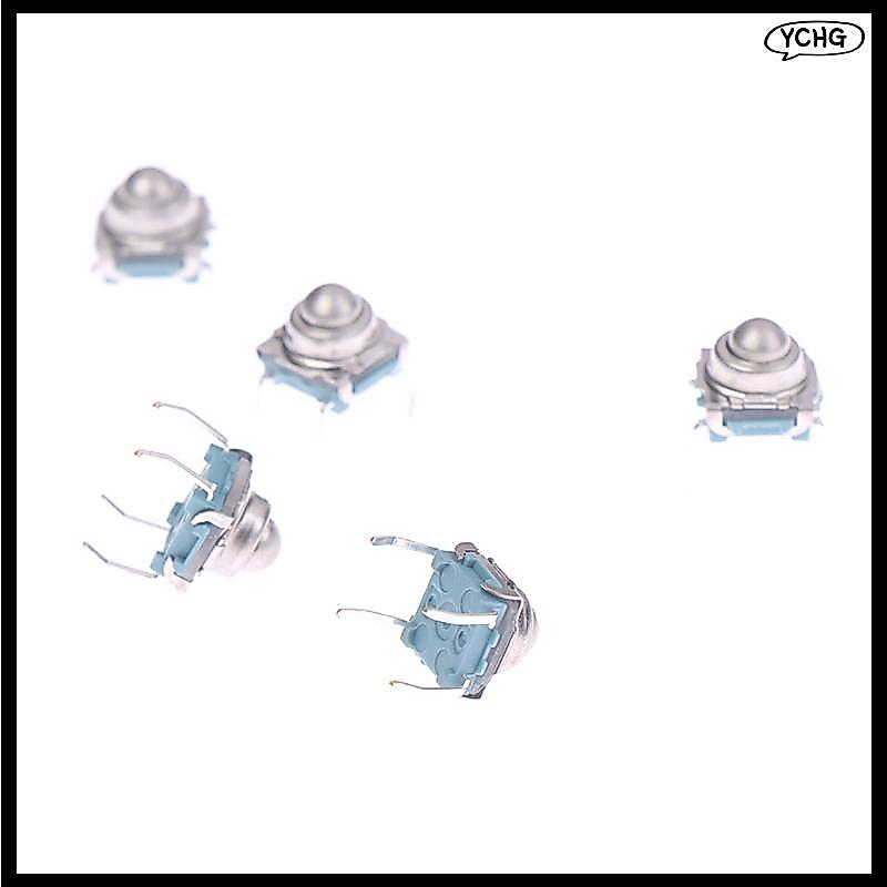 YCG 10 ชิ้น TS-F007 7*7 โลหะลูกเหล็กรีเซ็ตสวิทช์ DIP ประเภท 4 พินสวิทช์สัมผัสใหม่