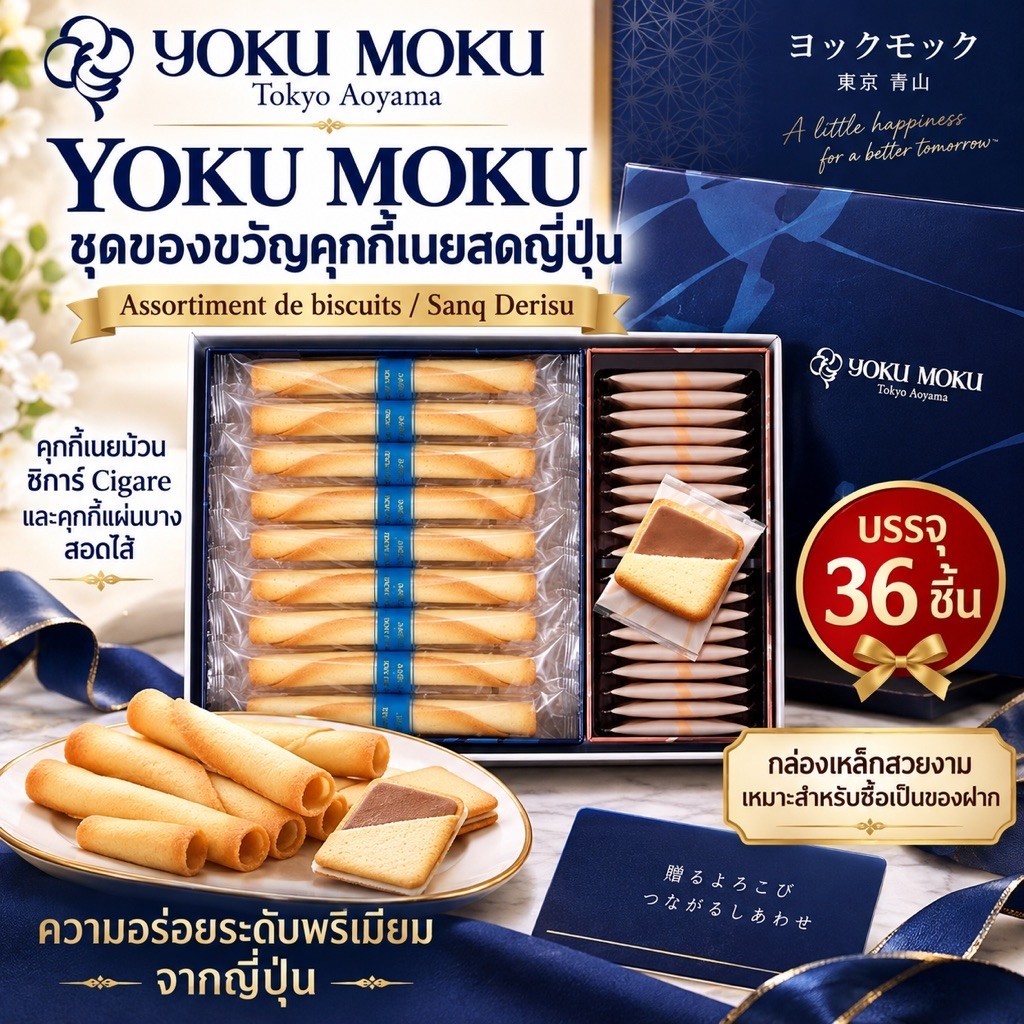 ชุดของขวัญคุกกี้เนยสด YOKU MOKUจากญี่ปุ่น