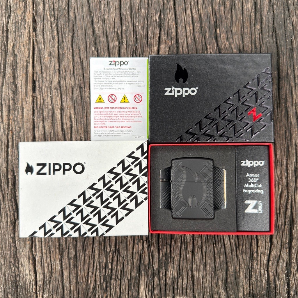 ไฟแช็ก Zippo รุ่น 46775 Armor Rivet Flame Design