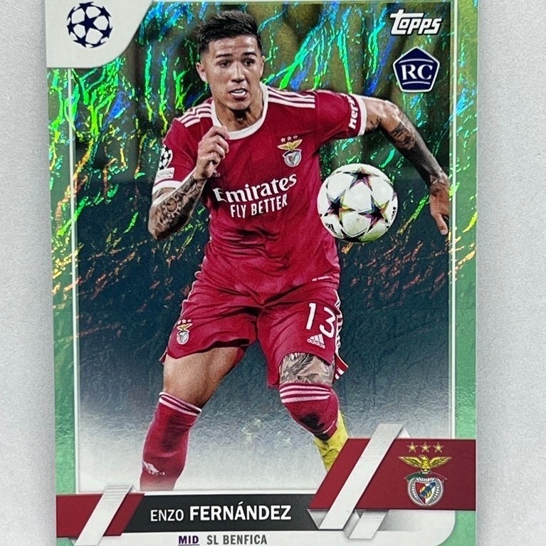 การ์ดฟุตบอล Topps UCC 2022 - 2023 Enzo Fernandez (RC) Jade