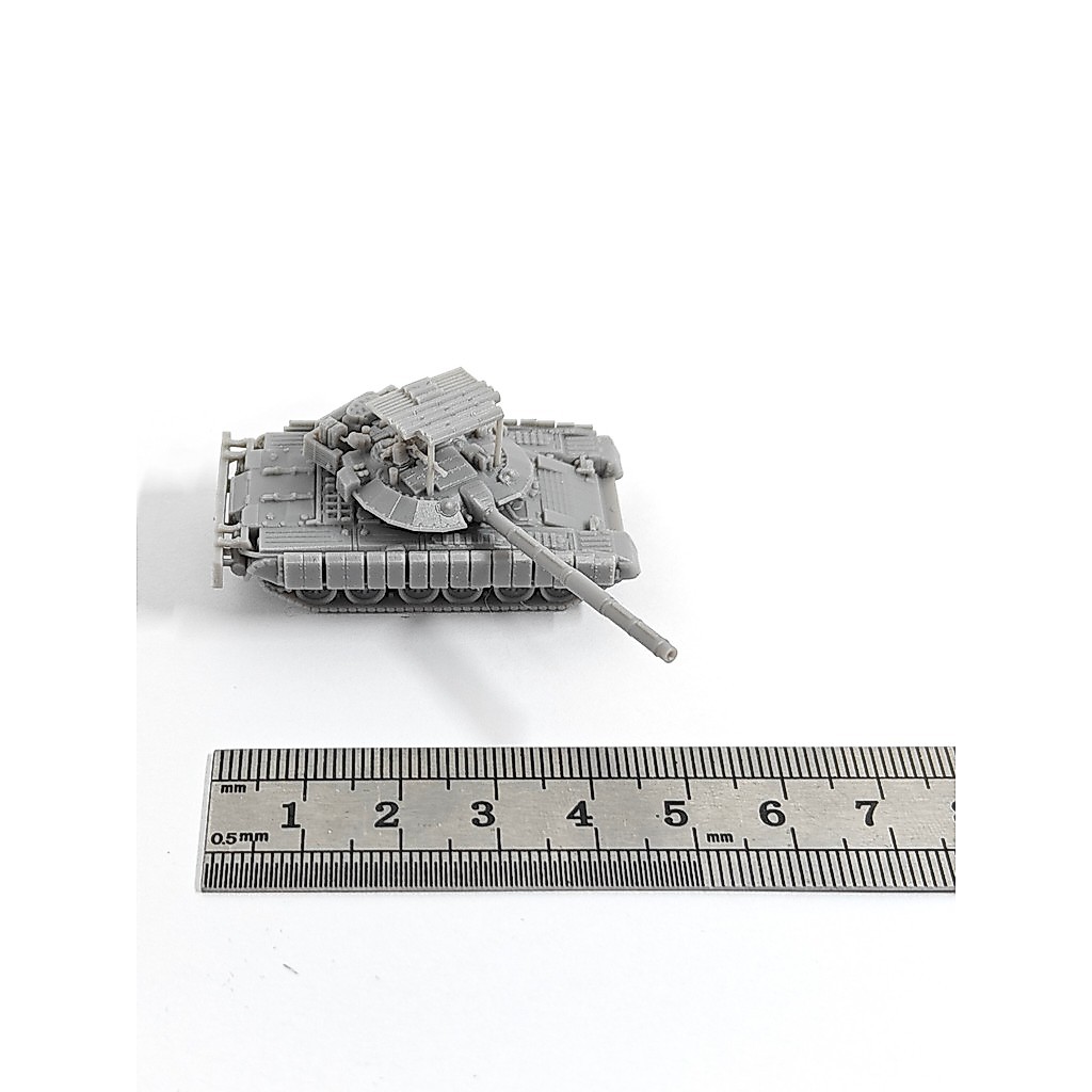 1/144 Scale T-80BVM พร้อมเกราะด้านบนขนาดขนาดเล็กโต๊ะทราย Miniature รุ่น 5CKF