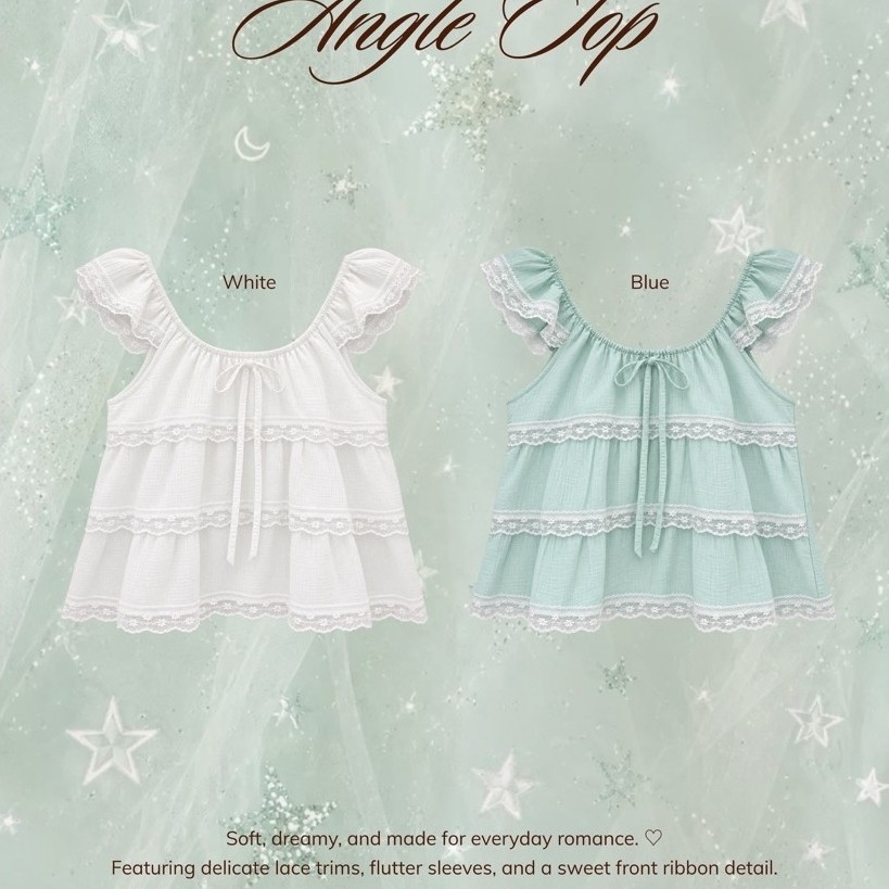 13JULY - Angle top เสื้อแต่งระบาย ( special 9.9 )
