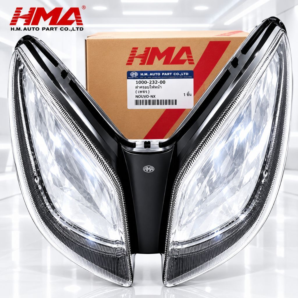HMA # กระจกไฟหน้า NOUVO-MX ยี่ห้อ HMA # ครอบไฟหน้า นูโว เอ็มเอ็กซ์