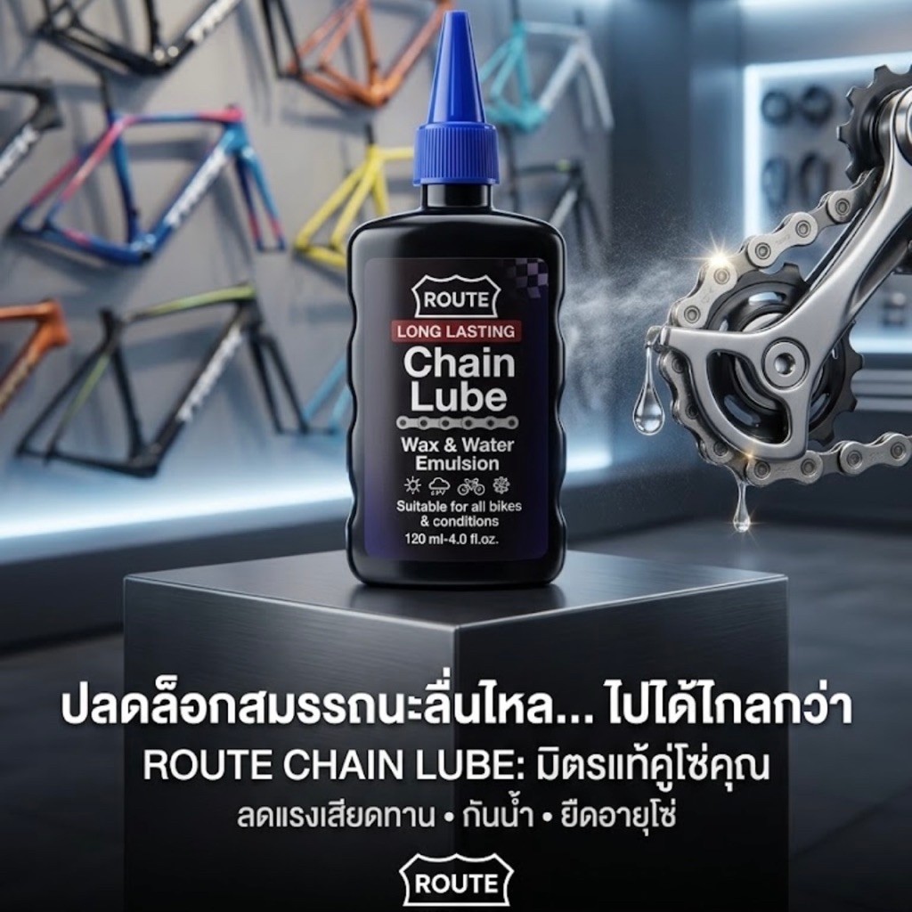 น้ำมันหยอดโซ่ ชนิด Wax ป้องกันสนิม ลดการสึกหรอ หล่อลื่นสูง สำหรับจักรยาน