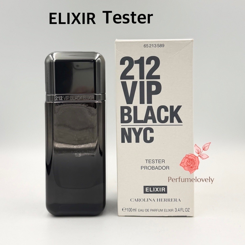 น้ำหอมของแท้ Carolina Herrera 212 VIP Black Elixir 100ml กล่องเทสเตอร์