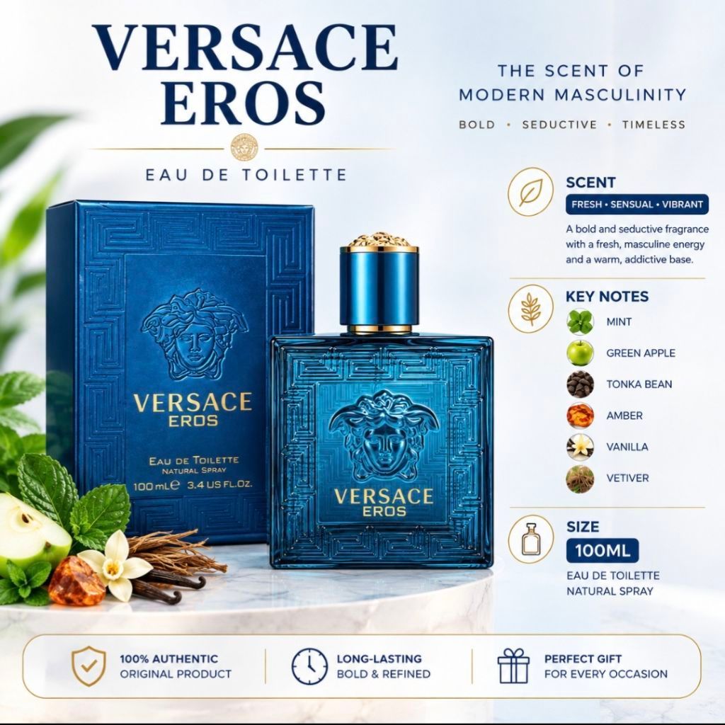 Versace Eros Eau de Toilette ขนาด 100ml