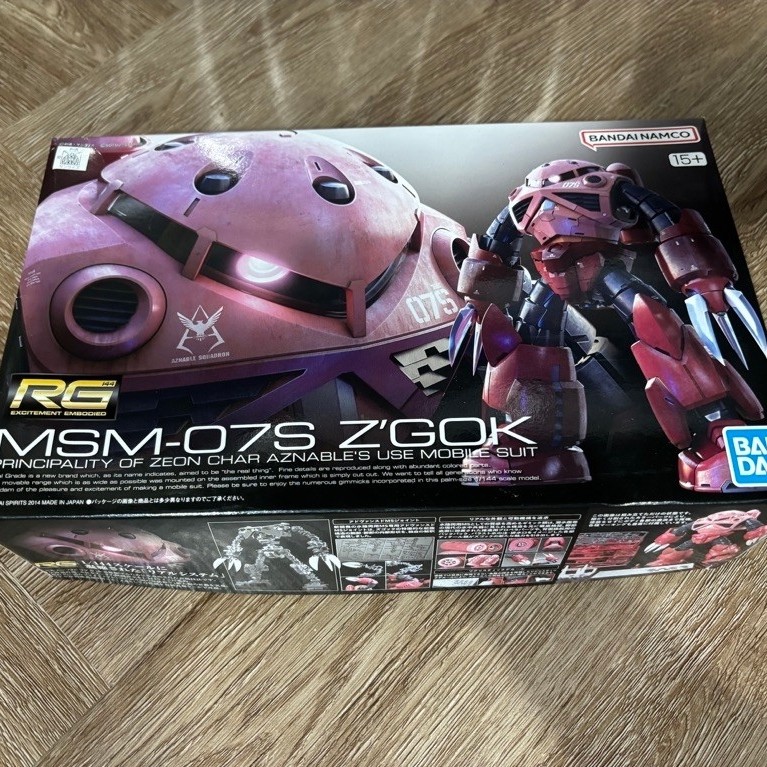 RG 1/144 Z GOK CHAR CUSTOM กล่องไม่สวย