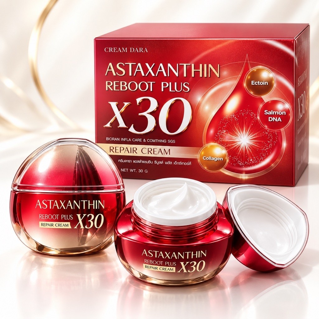 ครีมดารา x30 แอสต้าแซนธินรีบูสต์พลัส 30 กรัม