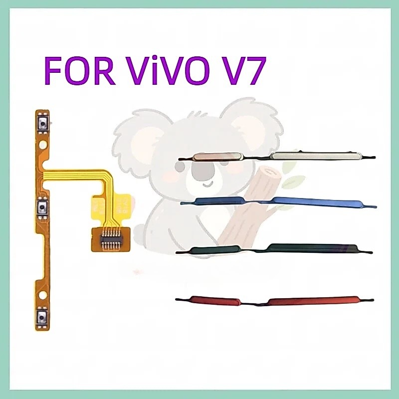 Power Volume Flex Cable สําหรับ ViVO V7 ปุ่มด้านข้างปรับระดับเสียงปุ่มปิดสวิทช์ริบบิ้น