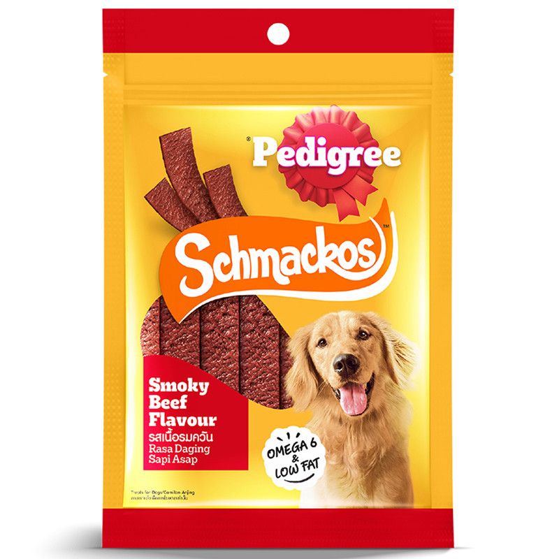 [จัดส่งจากคลัง] PEDIGREE เพดดิกรีชแม้กโก้รสเนื้อรมควัน 70กรัม [8853301011327]