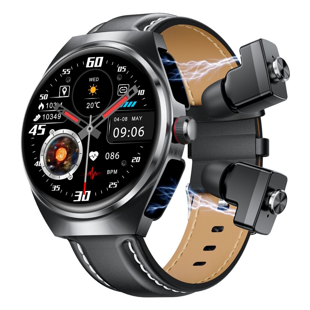 หูฟังบลูทูธ 2-in-1 โทร เล่นเพลงในเครื่อง NFC กีฬา DaFit Smart