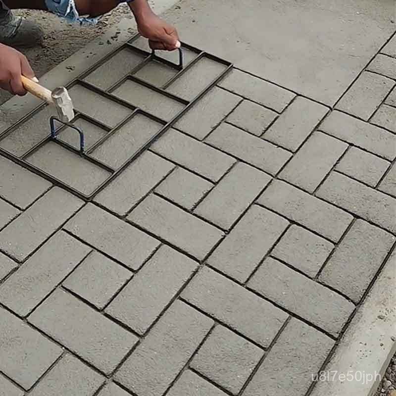 ชุดแม่พิมพ์ปูนซีเมนต์ลายนูนกันลื่นสำหรับพื้นถนนลานบ้าน ทางเดินสวน BOI3