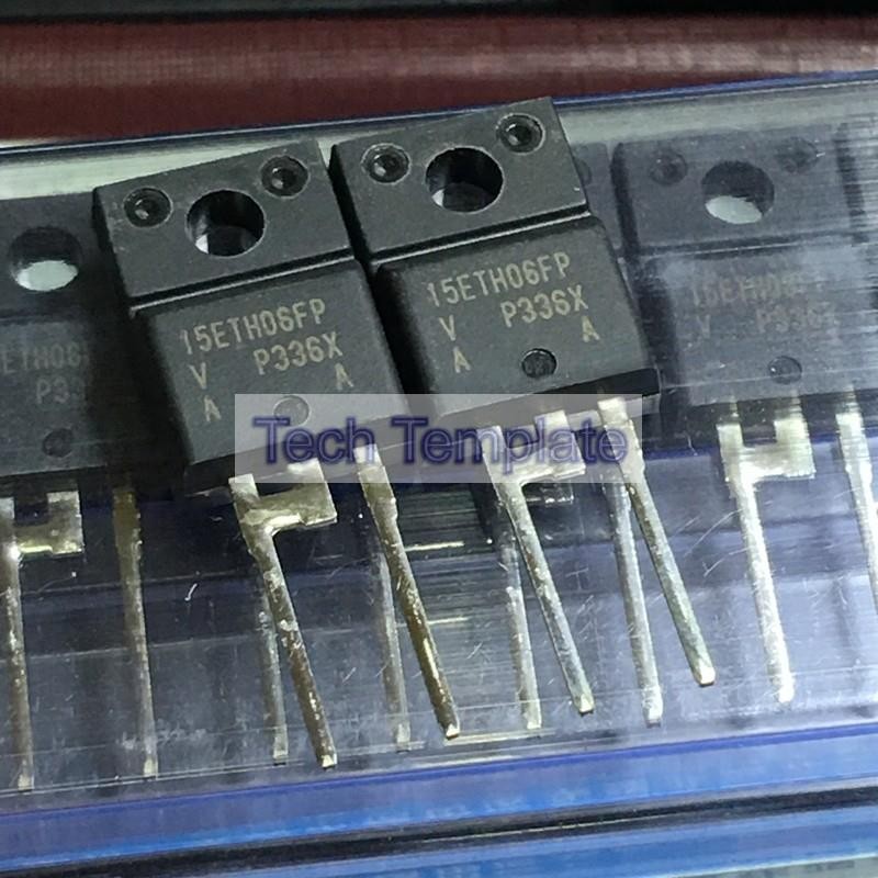 ((1 ชิ้น) ชิ้นส่วนอิเล็กทรอนิกส์ 15ETH06FP Ready Stock TO-220F-2 Quick Recovery Diode