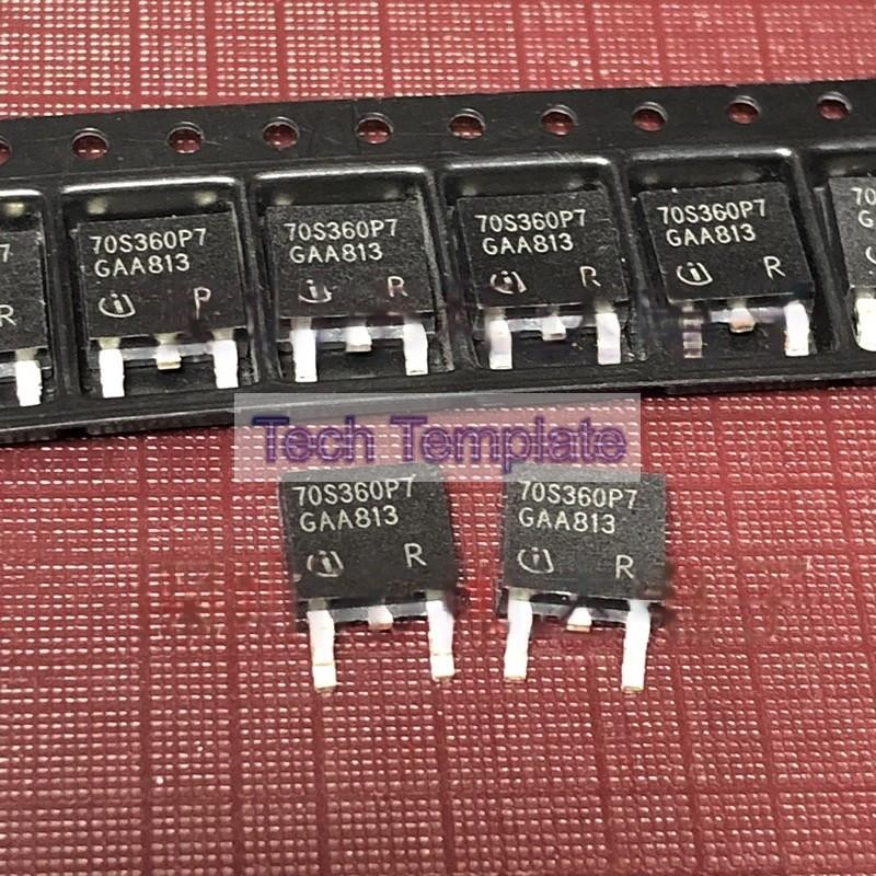 ((1 ชิ้น) ชิ้นส่วนอิเล็กทรอนิกส์ 70S360P7 IPD70R360P7S พร้อมสต็อก TO-252 700V 34A