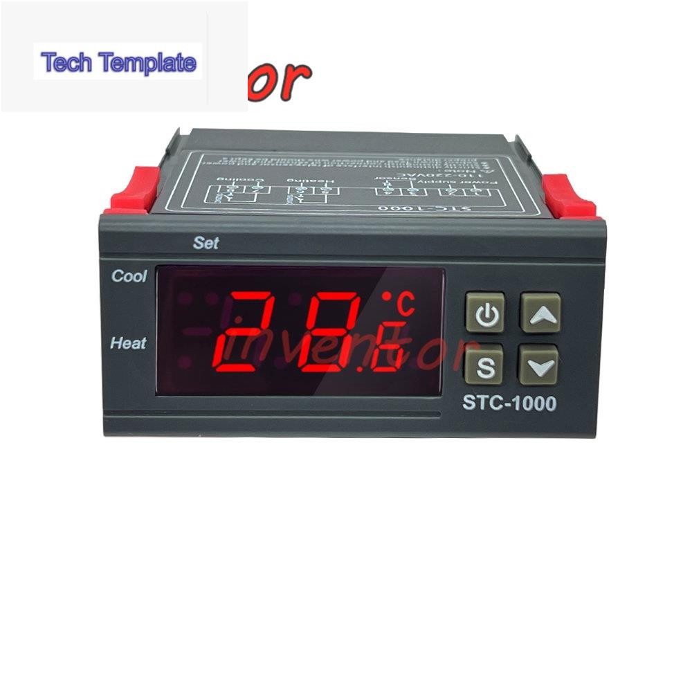 Stc-1000 STC 1000 เทอร์โมสตัทดิจิทัล LED 12V 24V 220V สําหรับตู้ฟักไข่ ควบคุมอุณหภูมิ