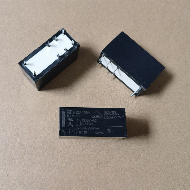 [5-10 ชิ้น] F1CA005V 5VDC FT รีเลย์ 5A 8 พิน