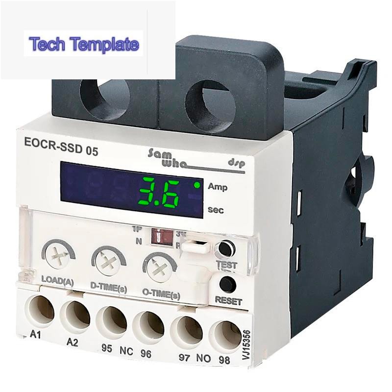 Samwha-dsp EOCR-SSD Digital Electronic Overload Relay Motor Protector Thermal Overload Relay