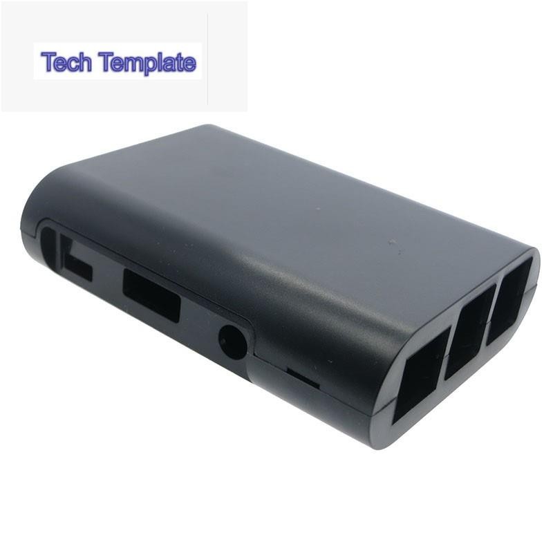 raspberry pi 3 model b plus & raspberry pi 2 กล่องเคสสีดําสําหรับใส่จัดเก็บของ