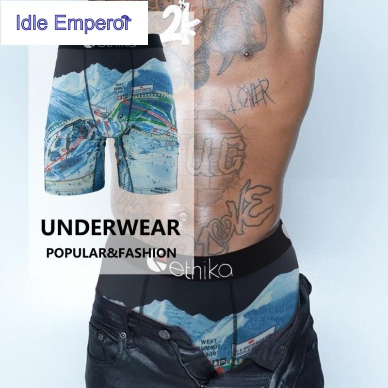 ETHIKA กางเกง boxer shorts สำหรับนักมวย ระบายอากาศได้ดี พร้อมลายพิมพ์ หลากหลายไซส์