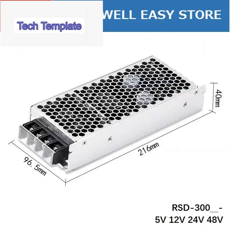 Mean WELL RSD-300E RSD-300E-5 RSD-300E-12 RSD-300E-24 RSD-300E-48 MEAN WELL RSD 300E 300W