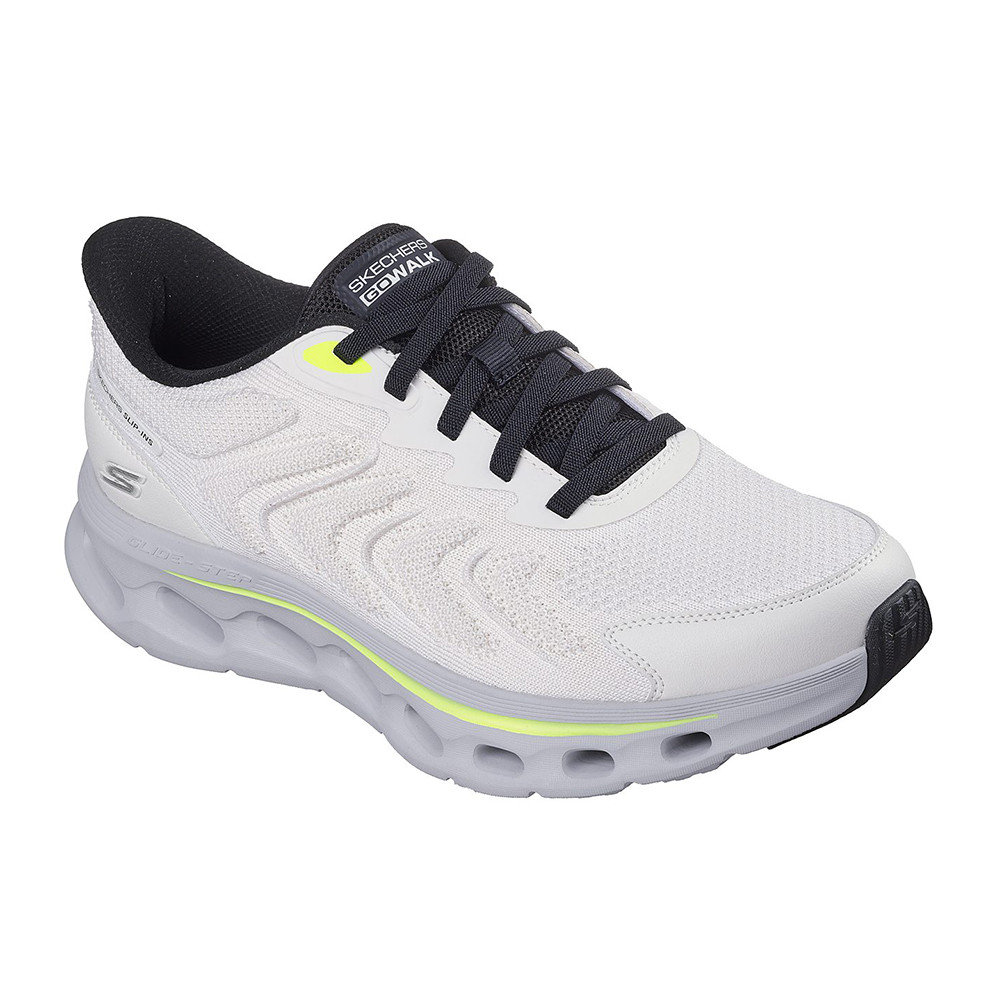 Skechers حذاء رجالي GOwalk Glide-Step 2 — أبيض/أسود — صورة 3