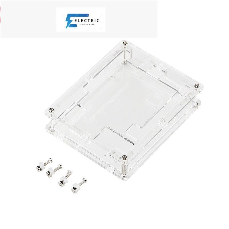 Uno R3 Case Enclosure กล ่ องอะคริลิคใสฝาครอบใสสําหรับ arduino UNO R3 Case