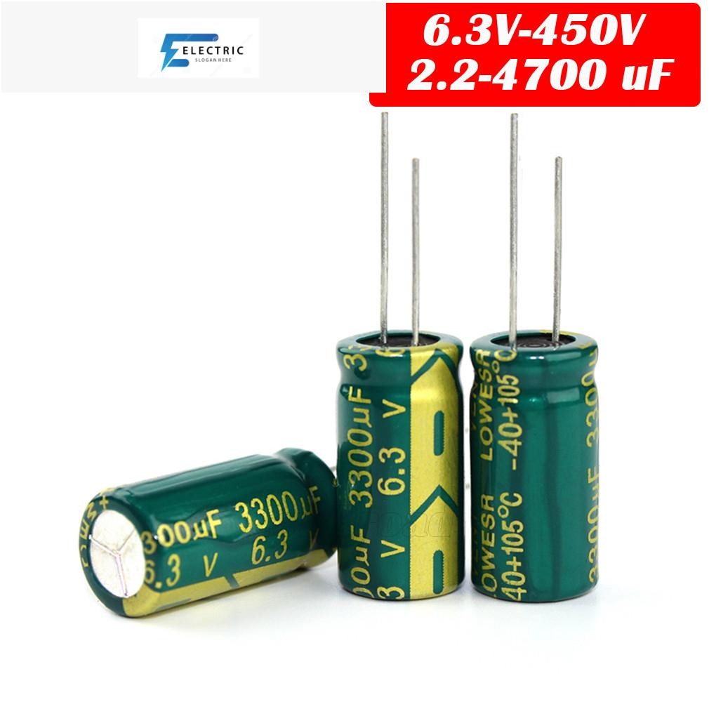 2-100pcs 10V 16V 25V 35V 50V 100V 400V 20% ตัวเก็บประจุ 100UF 220UF 330UF 470UF 680UF 1000UF 1500UF 