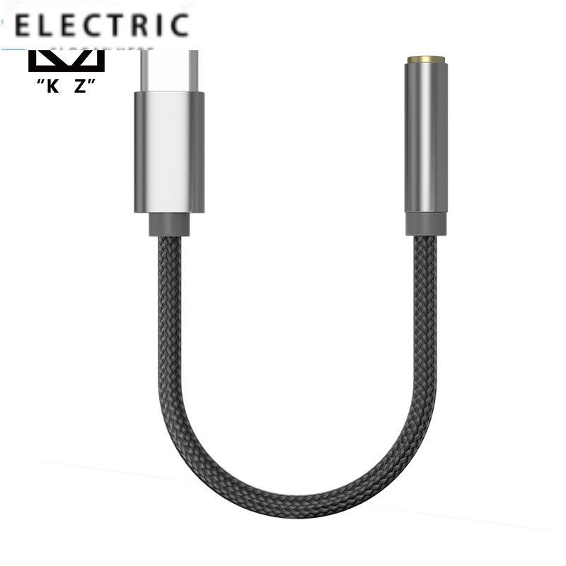 Kz AM01 อะแดปเตอร์ขยายเสียง Type-C เป็น 3.5 มม. 32bit 384kHz Hi-Fi DAC และชิป IC สําหรับ KZ Castor K