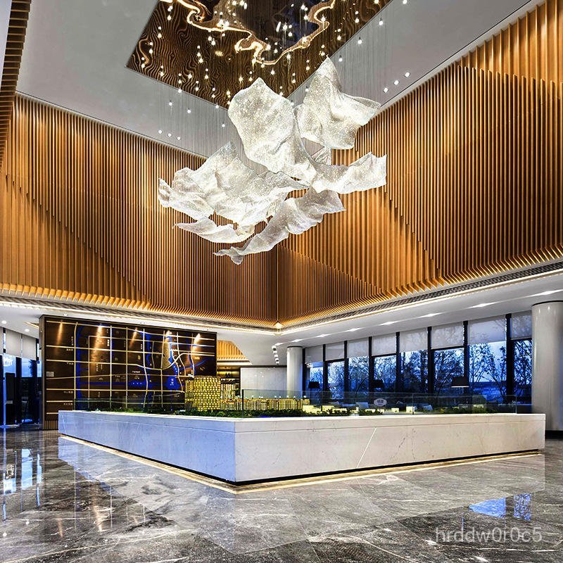 Customized Non-Standard Engineering Hotel Lobby Banquet Hall Hotel Lobby Front Desk Sales Office San