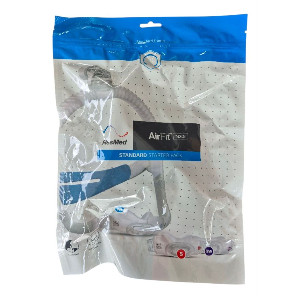 Resmed Airfit N30i Starter Pack - Cushion S, M, SW (Standard Frame) หน้ากากรุ่น N30i Starter Pack St