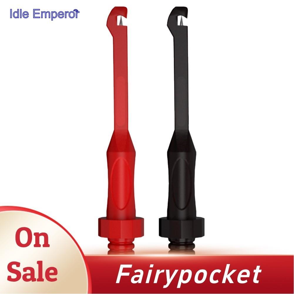 [FTP]Test Probe Clip Non-Destructive Wire-Piercing 4MM Hook Tool สีแดงสีดํา J.30057