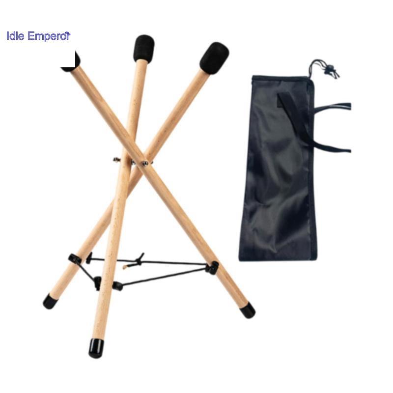 [Perfeclan] Handpan Drum Bracket Ethereal Drum Stand Anti Slip Top Rubber Pad Drum Holder สําหรับกิจ