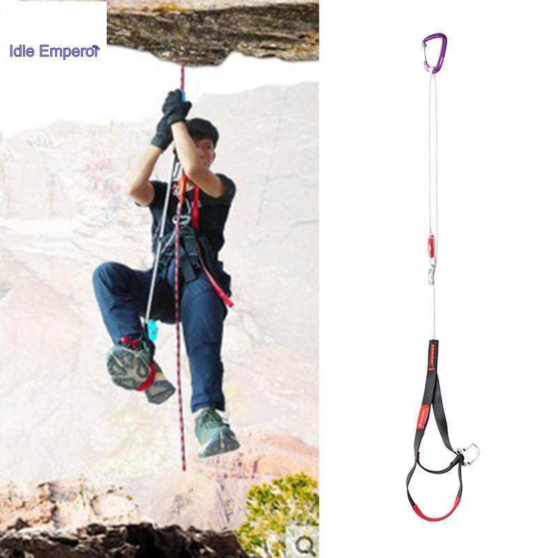 Perfeclan ปรับปีนเขา Ascender ห่วงเท้า Ascender สําหรับกีฬากลางแจ้งวิศวกรรมทํางานเชือก Ascending