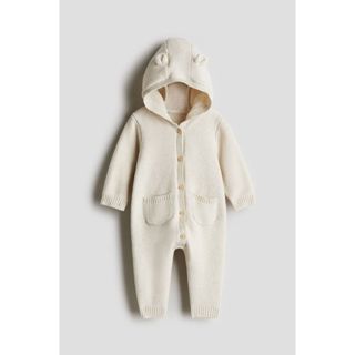 H&M(เอชแอนด์เอ็ม) ชุดหมีผ้าคอตตอนถักไหมพรม เด็กอ่อน 1099006_…