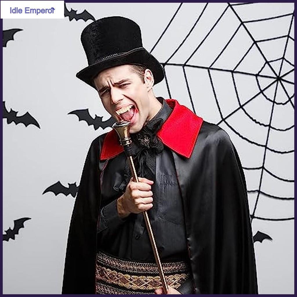 Vampire Fangs สําหรับผู้ใหญ่แวมไพร์ฟันปลอม 12 ชิ้นล้างทําความสะอาดได้ฟันปลอมที่สมจริงสําหรับเด็กธีมส