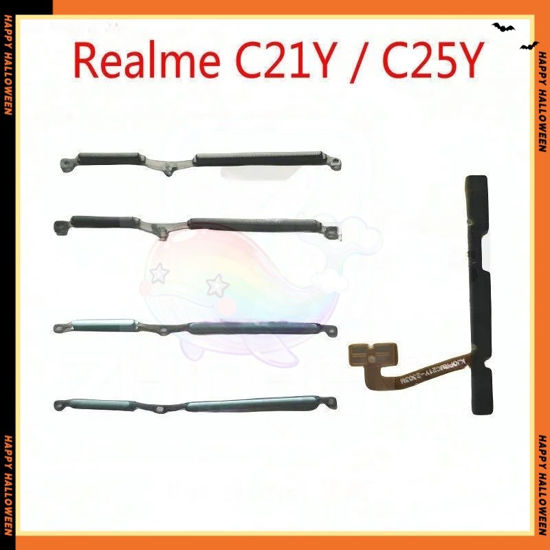 สายแพปุ่มปรับระดับเสียง เปิดปิด ด้านข้าง สําหรับ Realme C21Y C25Y