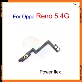 สําหรับ OPPO Reno 5 4G เปิดปุ่มสวิทช์ด้านข้างปุ่มปรับระดับเสียง Flex Cable อะไหล่ทดแทน