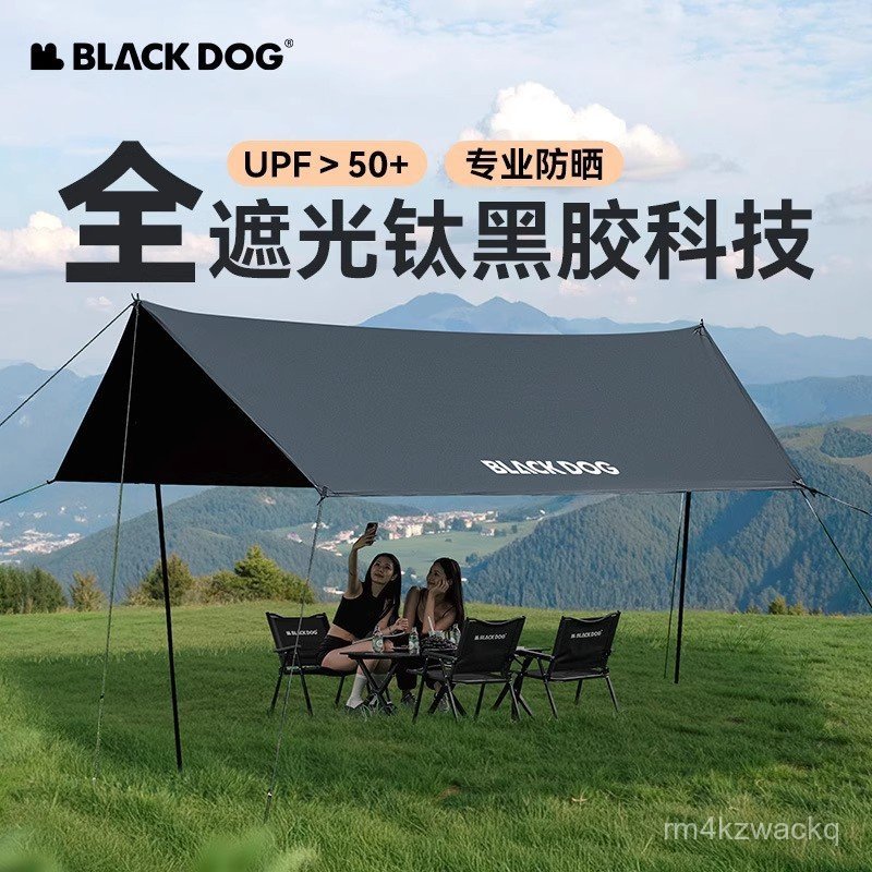 BLACKDOG Outdoor Canopy Tent Black Coating Sun Protection Camping Picnic No Setup Windproof Rainproo