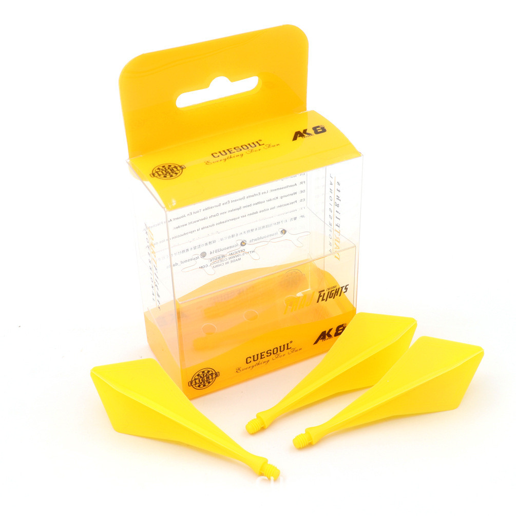 CUESOUL/Q ปีศาจ3แพ็ค AK8ชุดปีกหางลูกดอกสไตล์คลับการแข่งขันรูปทรงเพชร