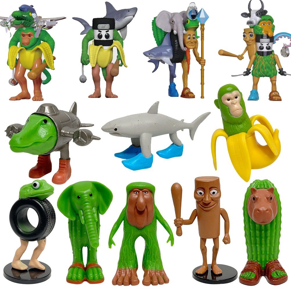 Tung Tung Tung Sahur Action Figure Trralero Tralala จระเข้ Tung Sahur ของเล่นอิตาเลี่ยน Brainrot ของ